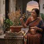 Drying Tulsi Plant